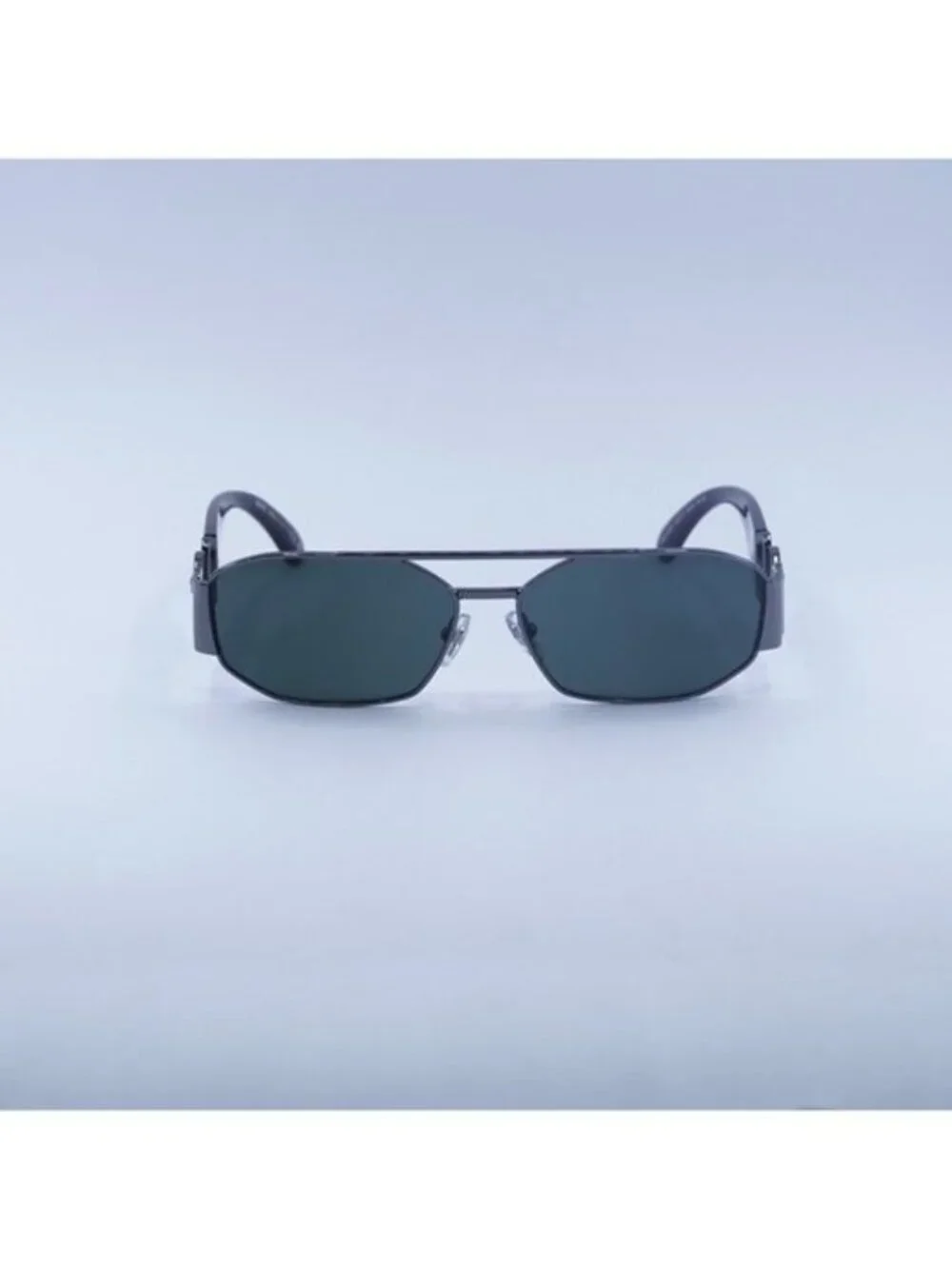 Versace VE2287 100171 Sunglasses Gunmetal Rectangle Frame, Grey Lenses